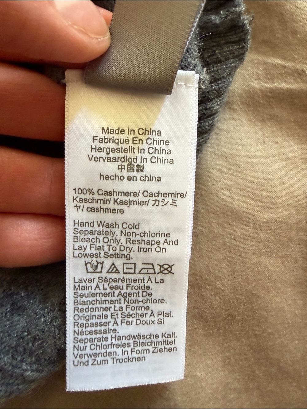 J. Crew CASHMERE Gray Cable-Knit Button Front Vest with Gold Buttons - Picture 3 of 4